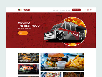 Slide On food design fast food food food app food art illustration ui uidesign ux vector web deisgn