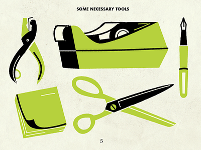 Tools of the Trade agency atlanta creative design holiday illustration modo texture type