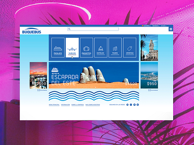 Redesign Buquebus UX/UI Concept booking buquebus desktop travel ui ux