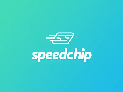 Speedchip brand concept identity illustrator logo