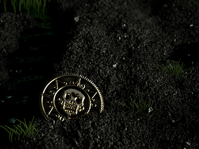 Coin Skull 3d c4d cinema4d design modeling