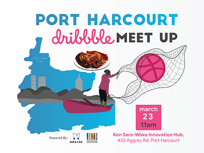 Portharcourtmeetup 23 adobe illustrator banner color community creative design dribbble dribbble app dribbble best shot dribble community illustration meet up meet up port harcourt creative meetups port harcourt dribbble meetup