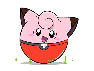 Clefairy clefairy pokeball pokemon pokemon fan