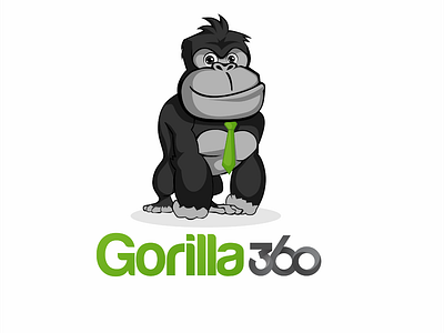 Gorilla logo charachter fun gorilla logo