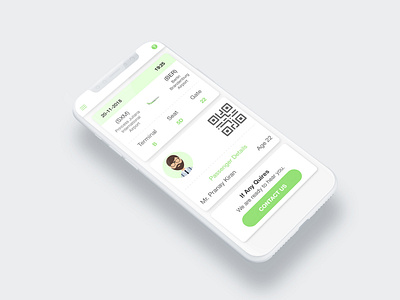 Daily UI 24 Boarding Pass Design boardingpass cards clean daily ui 24 dailyui element flight green indian