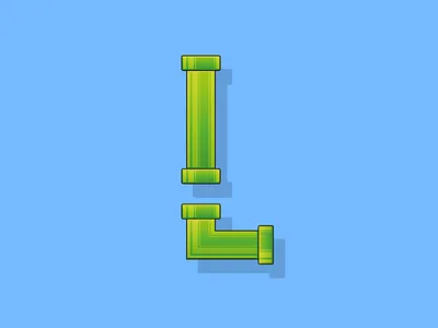 L for Level 36days 36daysoftype digital illustration illustrator letter lettering level supermario tube type type challenge typography vector