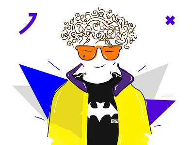 Character design animation art batman character animation character desing design digital art digital painting flat illustration vector website