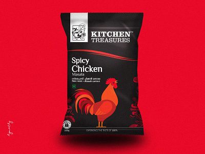 Re-brand package design for Kitchen Treasures advertising agency ajmalaj branddsign branding chicken concept design designer graphic design kitchentreasures masala packaging packagingdesign rebranding spicy