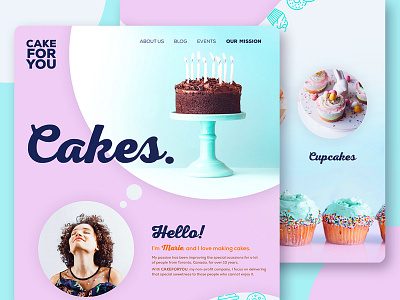 Non-Profit Backery - Web Design Concept backery cake charity non profit ui ui ux ui ux design ux design ux designer web design