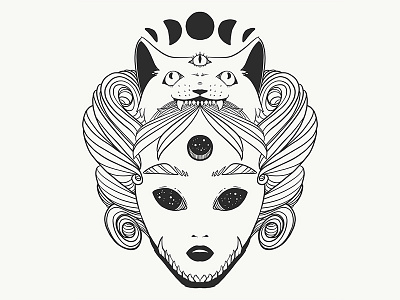Vector Line Art Illustration adobe draw apple pencil artwork digital art drawing illustration illustrator ipad ipad art strange tshirt design vector vector art vector illustration