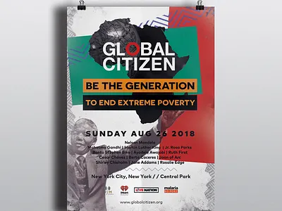 Global Citizen: To End Extreme Poverty artist blackdesigner designlife digitalartist endingpovertyby2030 globalcitizen graphicdesigner posterdesign posterdesigner