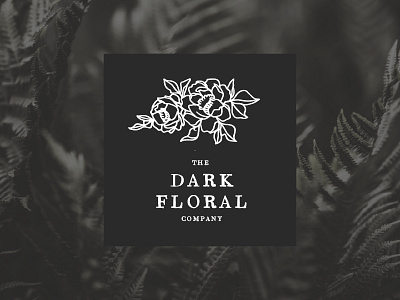 The Dark Floral Company animation brand brand design brand identity branding illustration logo logo a day logo challange logo challenge logo design logo marks packaging pattern photography photography logo print design typography