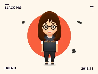 My friend illustration 插图