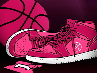 Dribbble invite ball basketball dribbble invitation invite pink