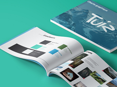 Brand guide - Tuiz blue brand guide branding branding design charte graphique colors design design system identity identity design logo logotype style guide travel brand turquoise typography ui