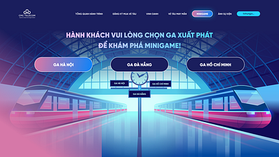 Minigame Landing Page no.1 - GaHaNoi graphic design landing page ui ui design