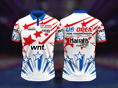 US Open Pool Championship Jersey T-Shirt Design Concept esports jersey event jersey design jersey design jersey designer sports jersey us open us open jersey design us open pool championship