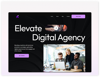 "Dynamic Digital Agency" website ui