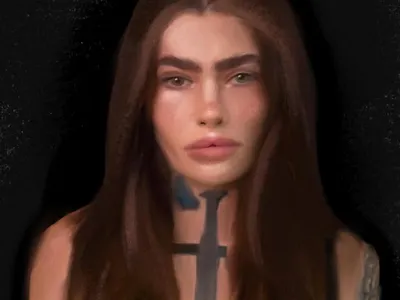 Portrait made in Procreate design graphic design illustration procreate