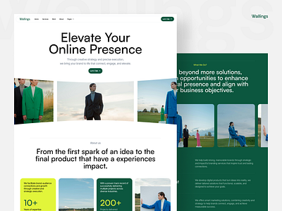 Wallings Studio - Portfolio & Agency Website Template agency creative creative agency design design portfolio freelancer hero page landing landing page personal portfolio template ui ui design ux web design webflow webpage website