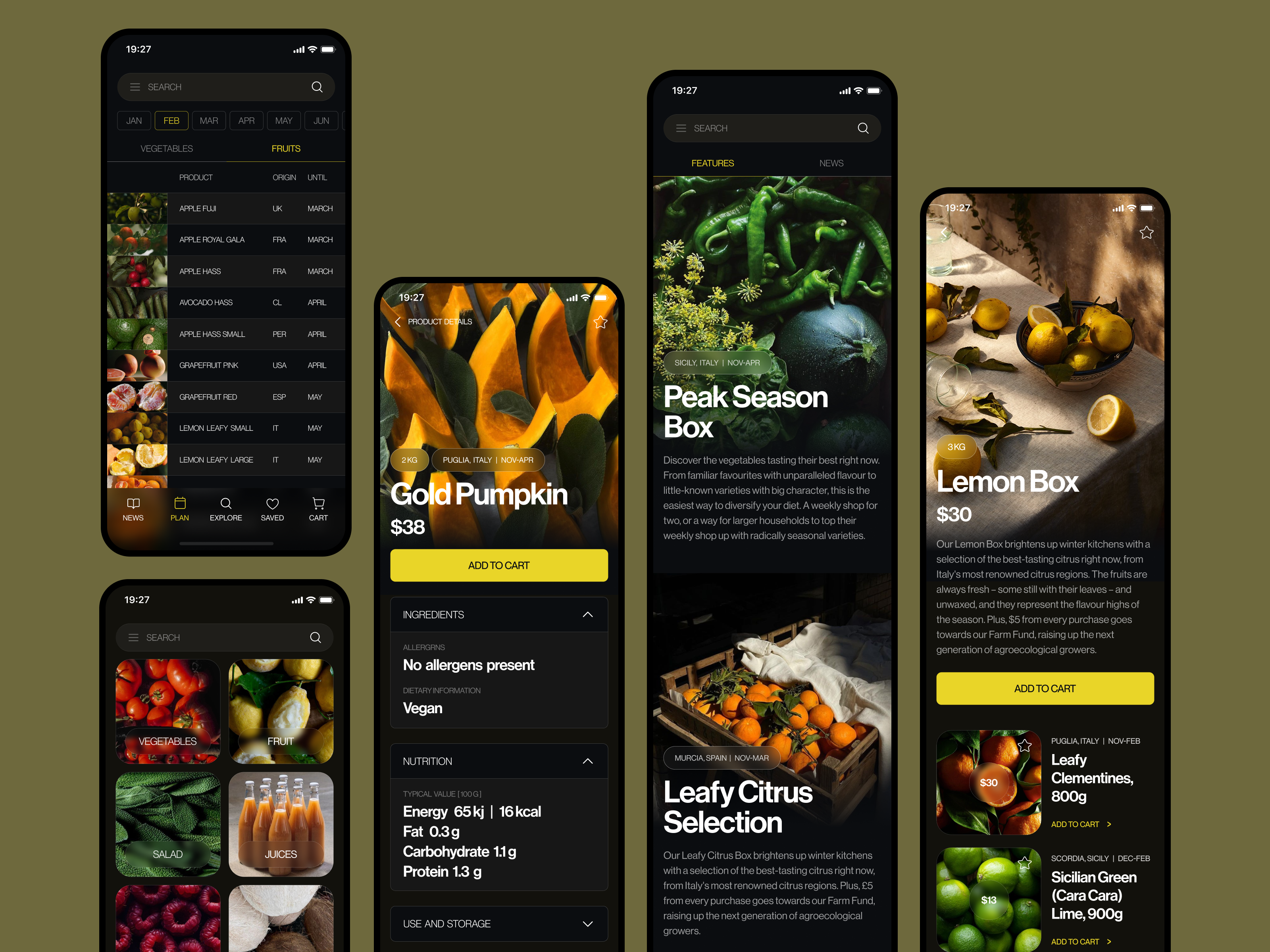 Example of Custom Ecommerce Mobile App Design