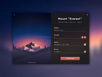 daily UI 054 "Confirmation" 054 amazing awesome beautiful color confirmation daily daily ui dailyui design great icon mountain nice typography ui uiux web webdesign wonderful