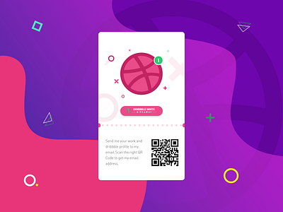 1 Dribbble invite design illustrator ui vector