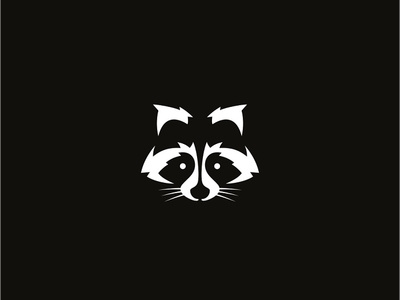 Raccoon Logo animal branding creative design icon logo logotype minimal raccoon raccoons