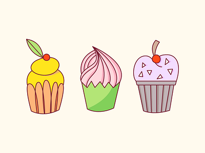 Cupcakes I art drawing illustration illustration art illustration design line art