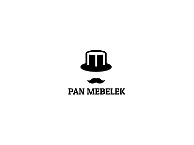 Mr Ferniture branding design ferniture logo mr mustache table vector
