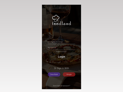 Login adobe xd app branding design design app dribbble flat design food illustrator iran login page logo material design persian persiandesigner photoshop typography ui ux