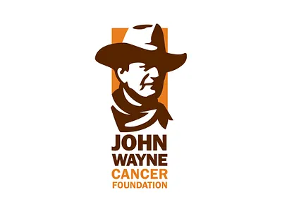 John Wayne Cancer Foundation logo branding design icon illustration logo