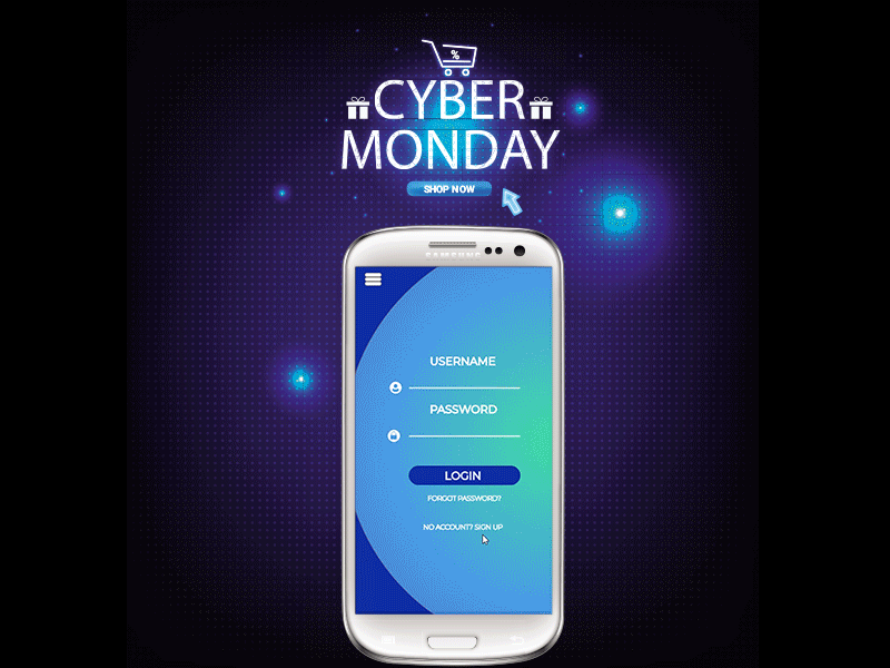 Login or Sign up to shop animation cyber monday design design agency gif login login design login form login page mock up shopping shopping app sign in sign in form sign in page ui ux design web website xd