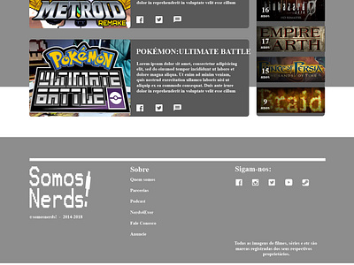 Somosnerds! flat design 3 design photoshop ui ux design web deisgn website website concept