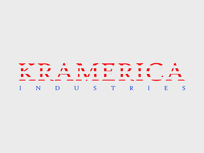 Kramerica Industries affinity designer kramerica logo design seinfeld typography