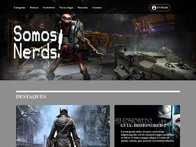 Somosnerds! flat design design photoshop ui ux design web deisgn website website concept