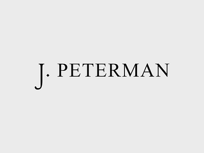 J. Peterman affinity designer j. peterman logo logo design seinfeld typography