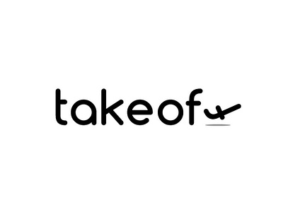 takeoff wordmark clean design flat illustration logo simple typography vector wordmark
