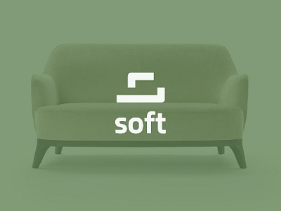 soft-Furniture branding designer furniture design logo soft colors symbol icon mark