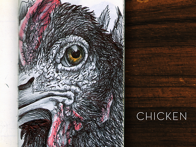 Chicken animal ballpoint ballpoint pen ballpointpendraw chicken concept conceptart draw drawing handdrawing illustration inktober inktober 2018 moleskine skecth skecthbook sketchart sketchbookart traditional art water color