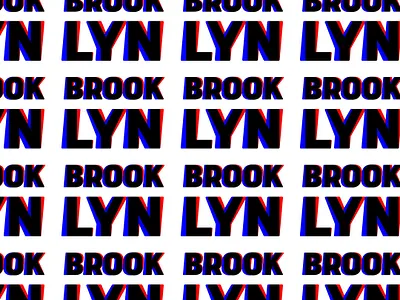 Brooklyn colors design graphic design graphic art typography