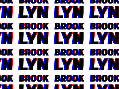 Brooklyn colors design graphic design graphic art typography