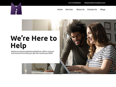 Markiconsultants Design and development app design landing page design photoshop ui ux web website