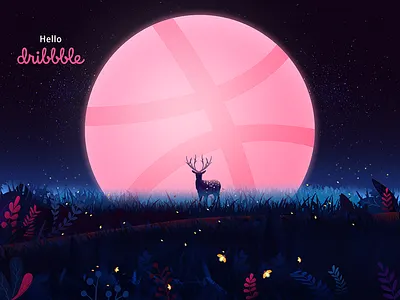 Hello Dribbble ui ux 插图 设计
