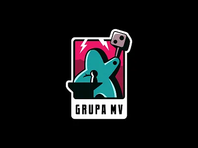 Mv Logo art board board game cartoon design game illustration logo