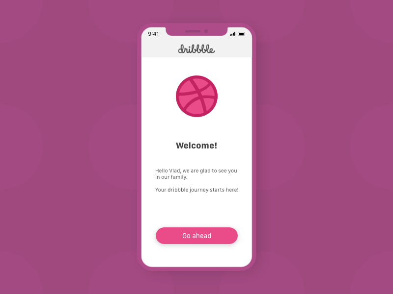 Hello dribbble! animation app applicaiton hello hello dribbble illustration uidesigner uxdesign uxuidesign