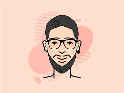 Baran Portrait character design gradient illustration portrait