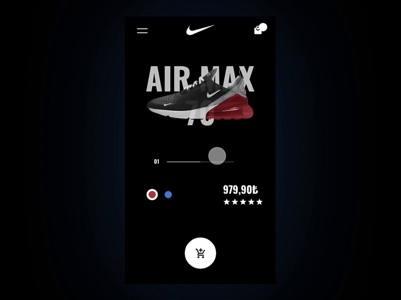 Nike Animation on Adobe XD