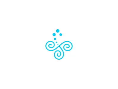 Symbol - Triskle Urban Spa blue design graphic graphic design logo logomarca logotype logotype design symbol icon