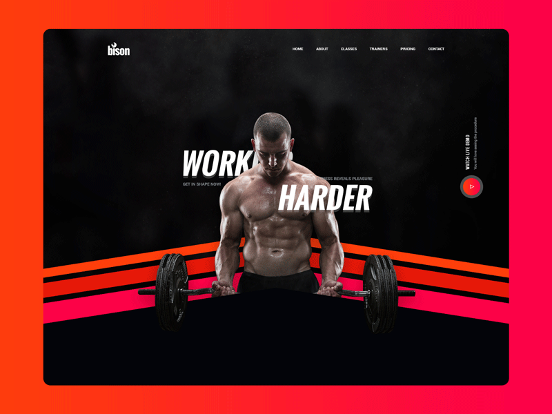 Fitness SLider Exploration 2018 fitness gradient photoshop slider ui